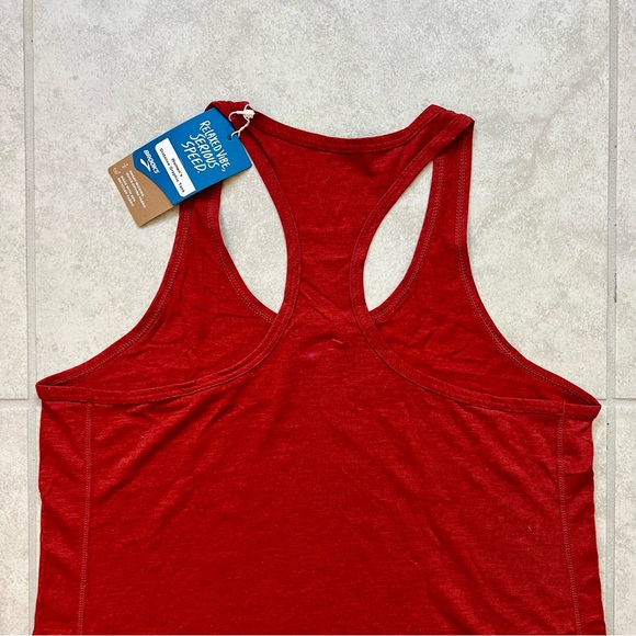 NWT Women’s Brooks Running Distance Graphic Tank “Run Happy” Racerback - Picture 5 of 7
